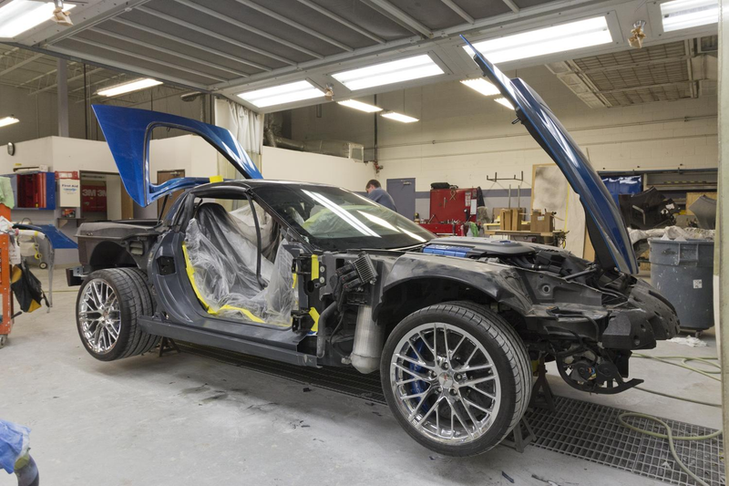 Illustration for article titled The First Sinkhole Corvette Was Restored For SEMA And Looks Perfect
